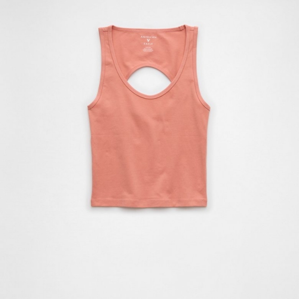 AE open back crop top